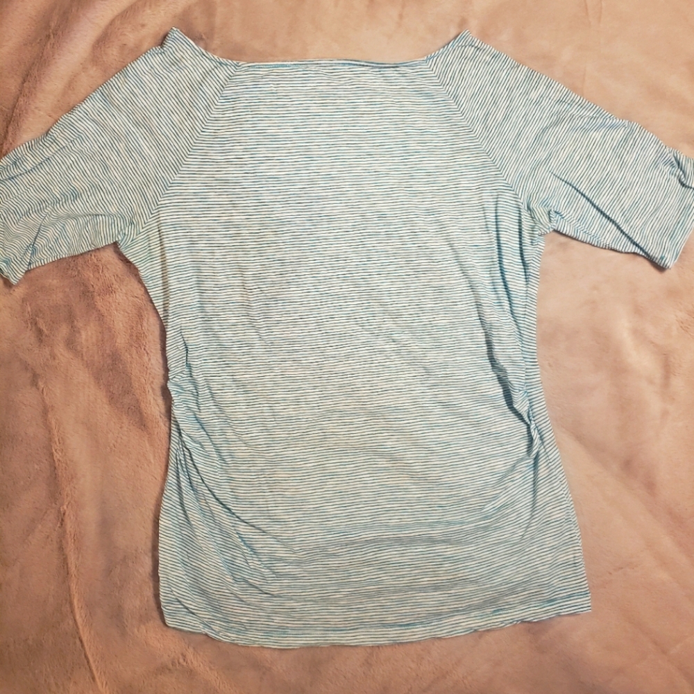 Boat neck half sleeve top shirt
